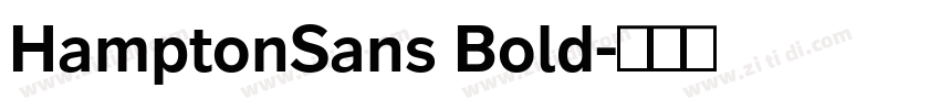 HamptonSans Bold字体转换